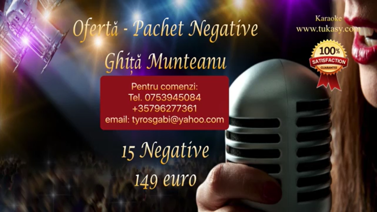 Ghita Munteanu – Pachet Negative Demo Negativ Karaoke by Gabriel Gheorghiu