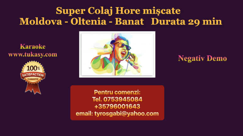 Super Colaj Hore miscate Moldova – Oltenia – Banat – Negativ Karaoke Demo by Gabriel Gheorghiu