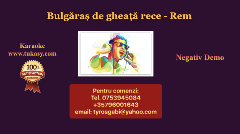 Bulgaras de gheata rece – Rem – Negativ Karaoke Demo by Gabriel Gheorghiu