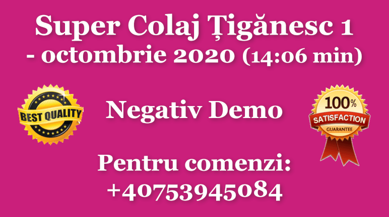 Super Colaj Tiganesc 1 – octombrie 2020 – Negativ Karaoke Demo by Gabriel Gheorghiu